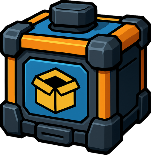 Stroge node.
In-Game asset.  High contrast.  No shadows