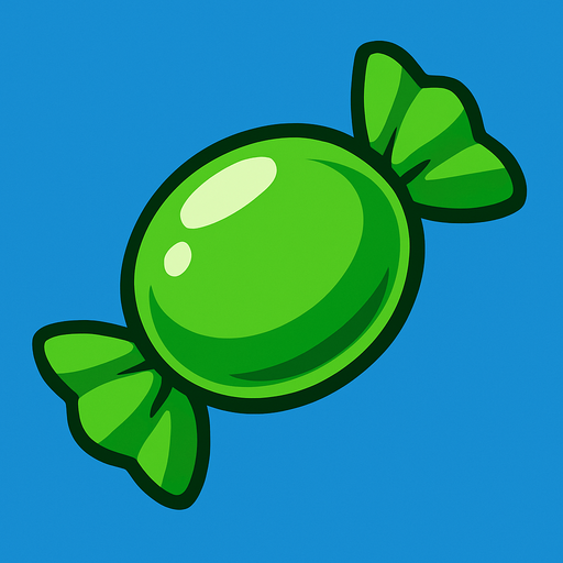 Yeşil seker.
In-Game asset.  2d.  High contrast.  No shadows