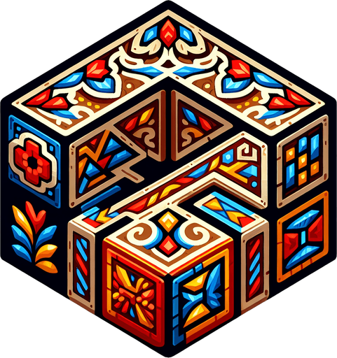 block z for tetris in russian style.
Single Game Texture. In-Game asset. 2d. Blank background. High contrast. No shadows.