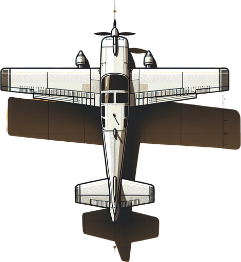 2d view of a small 
plane top view 
Without shadow 
Drone view.
Single Game Texture. In-Game asset. 2d. Blank background. High contrast. No shadows.