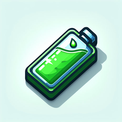 Green water energy bar.
Single Game Texture.  In-Game asset.  2d.  Blank background.  High contrast.  No shadows