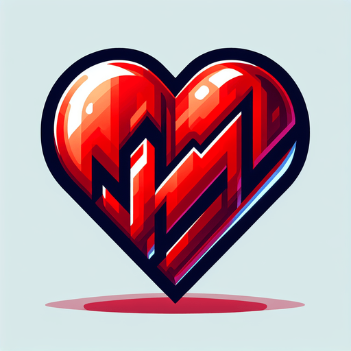 red heart.
Single Game Texture. In-Game asset. 2d. Blank background. High contrast. No shadows.