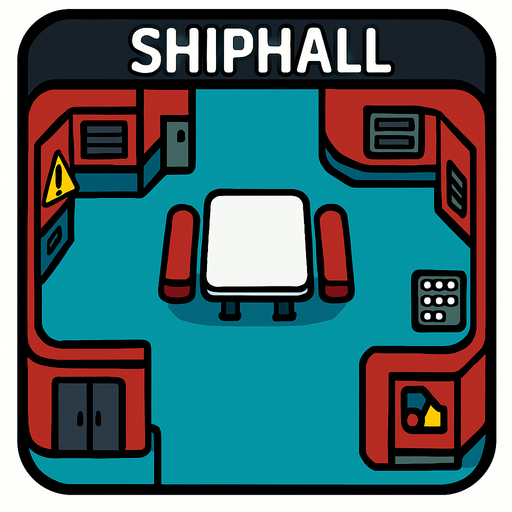 shiphall among us.
In-Game asset.  2d.  High contrast.  No shadows