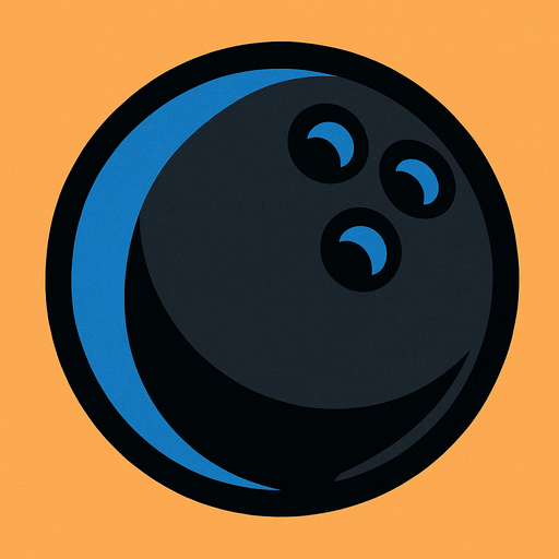 bowling ball.
In-Game asset.  2d.  High contrast.  No shadows