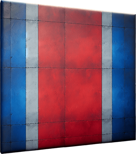 wall red and blu.
Single Game Texture.  In-Game asset.  2d.  Blank background.  High contrast.  No shadows