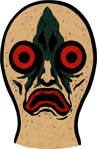 scp 173 head.
In-Game asset.  2d.  High contrast.  No shadows