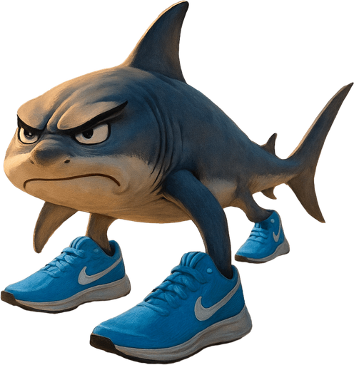 Shark with angry brows