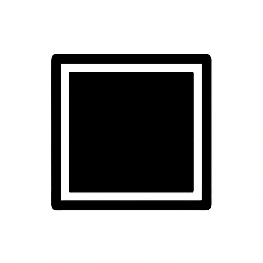casilla negra.
In-Game asset.  2d.  High contrast.  No shadows