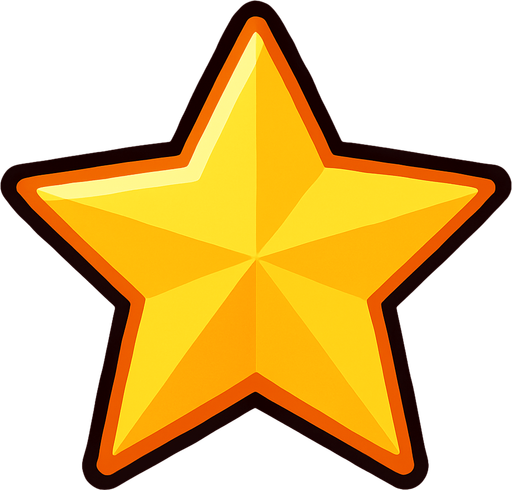 star.
In-Game asset.  2d.  High contrast.  No shadows