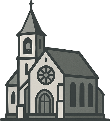 church gris.
In-Game asset.  2d.  High contrast.  No shadows
