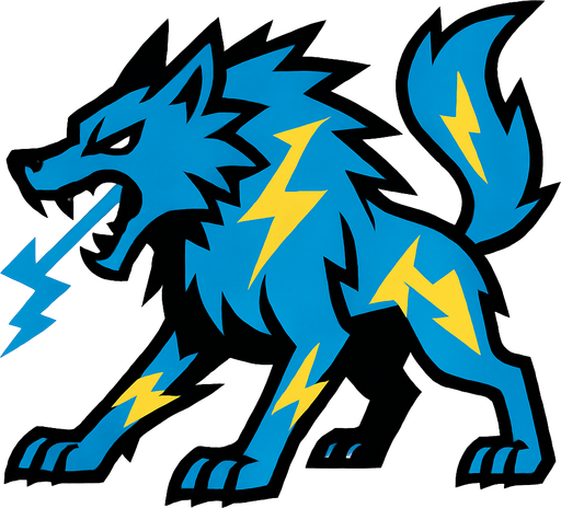 yıldırım kurdu.
In-Game asset.  2d.  High contrast.  No shadows