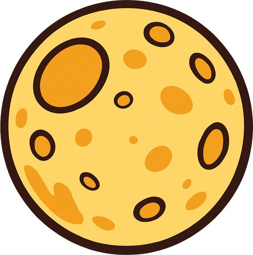 Moon.
In-Game asset.  2d.  High contrast.  No shadows
