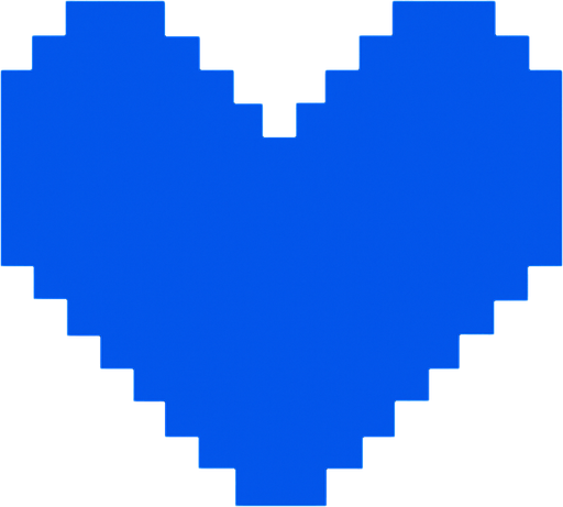 Undertale heart but blue.
In-Game asset.  2d.  High contrast.  No shadows