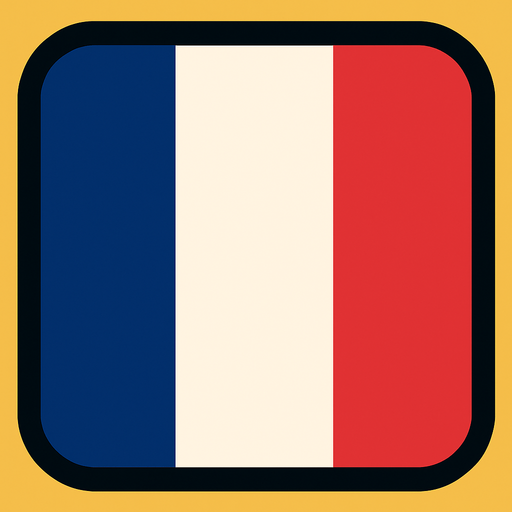 Заменить на французкий. Сохранить толщину рамки. Фон желтый