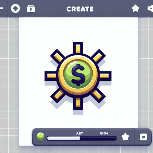 Powerup about cash.
Single Game Texture. In-Game asset. 2d. Blank background. High contrast. No shadows.