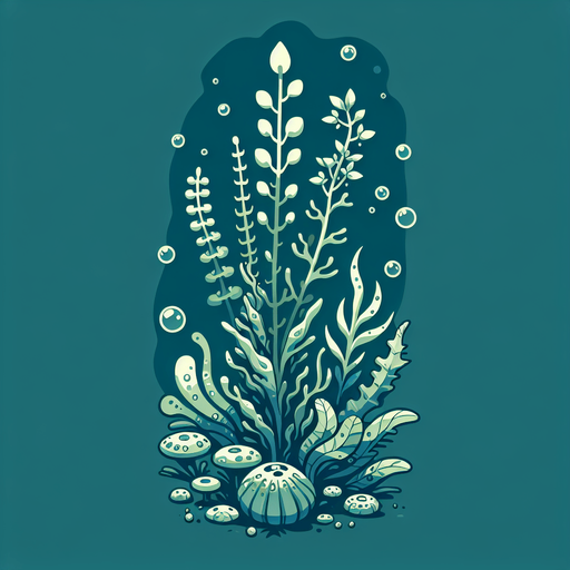 Водоросли

Анимация.
Single Game Texture. In-Game asset. 2d. Blank background. High contrast. No shadows.