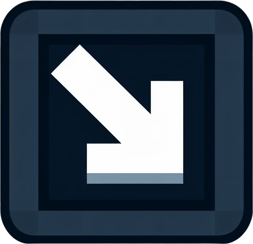 белая стрелочка вниз. Ровная.
Single Game Texture.  In-Game asset.  2d.  Blank background.  High contrast.  No shadows