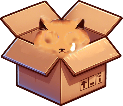 Detail the head and ears of a cute chibi ginger cat looking into the camera. Cheeky, happy.