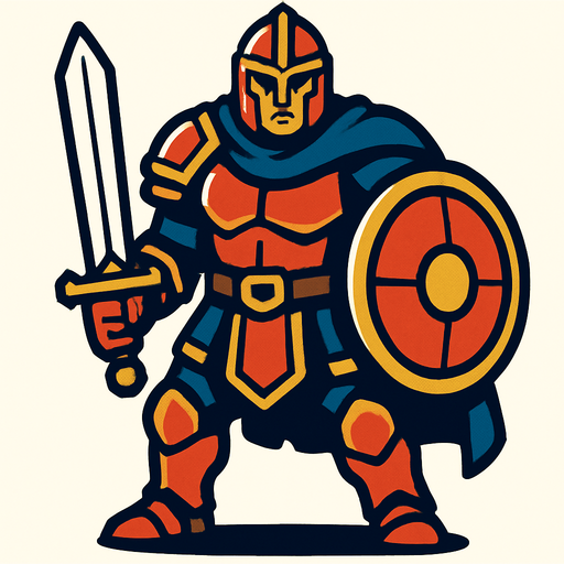 Savaşçı.
In-Game asset.  2d.  High contrast.  No shadows