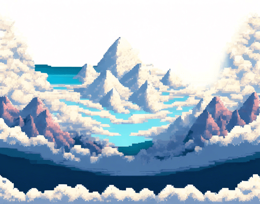 Transform this into a bubble booble level from the arcade game of the 90s