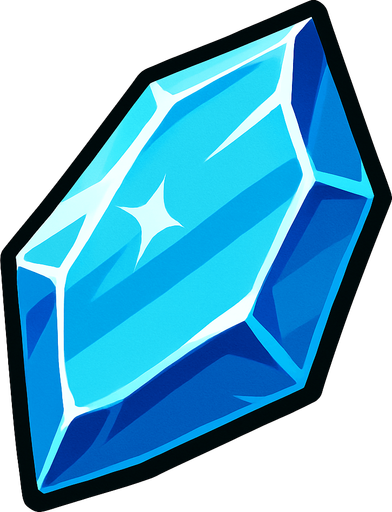 Льдинка как стеклышко.
In-Game asset.  2d.  High contrast.  No shadows