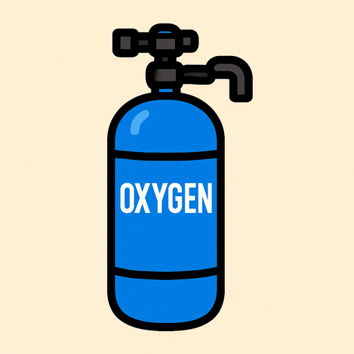 oxygen tank 2d.
In-Game asset.  2d.  High contrast.  No shadows