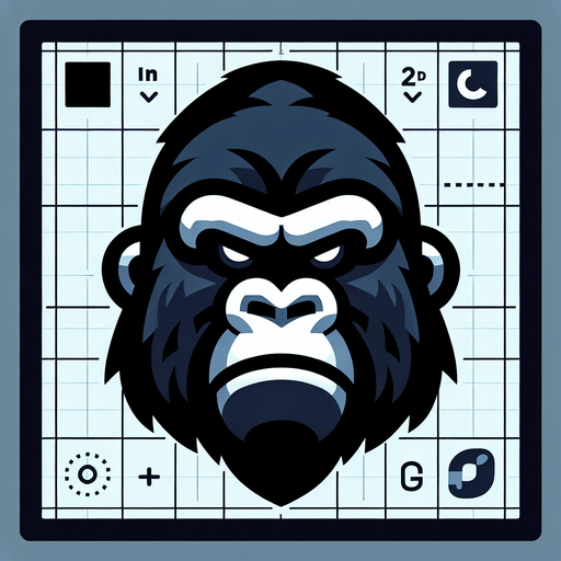Gorilla.
Single Game Texture.  In-Game asset.  Blank background.  High contrast.  No shadows. 2d