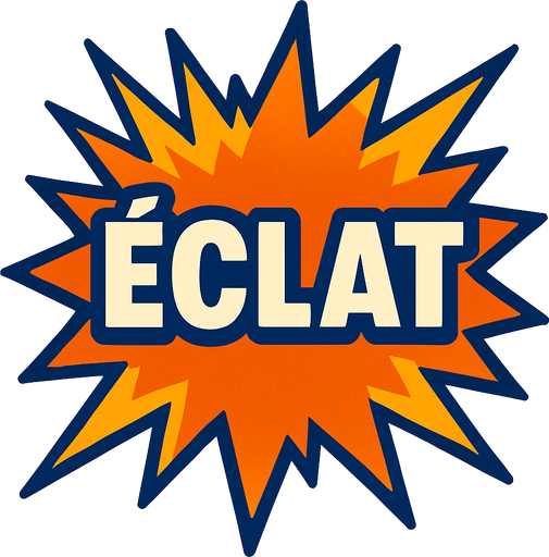 éclat.
In-Game asset.  2d.  High contrast.  No shadows