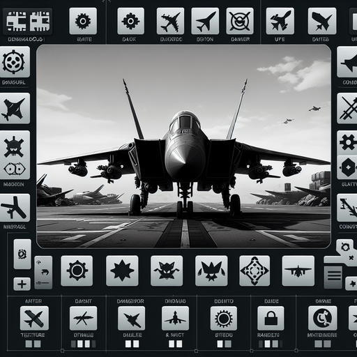 Dangerous fight plane.
Single Game Texture. In-Game asset. 2d. Blank background. High contrast. No shadows.