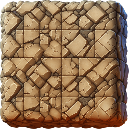 A square tileable rock terrain tile WITHOUT BBORDER.
Single Game Texture. In-Game asset. 2d.  No shadows. No Border
