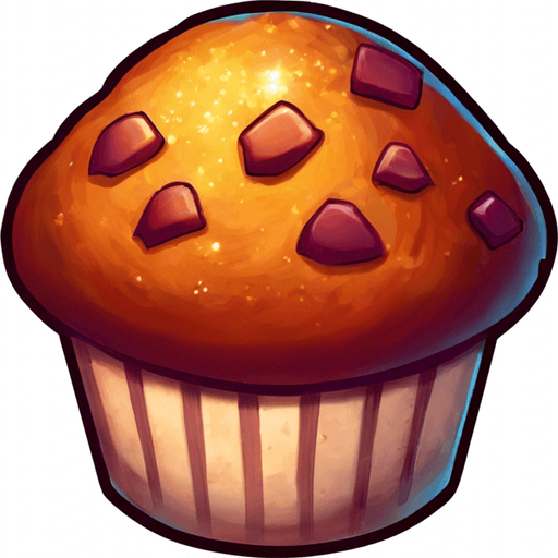 Glitter on muffin