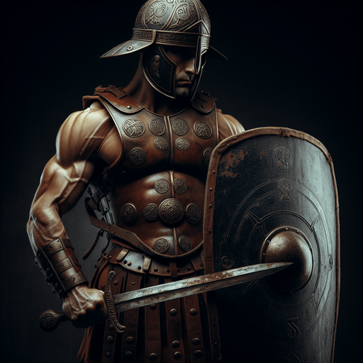 eski çağ askeri tek ve ön pozisyonda