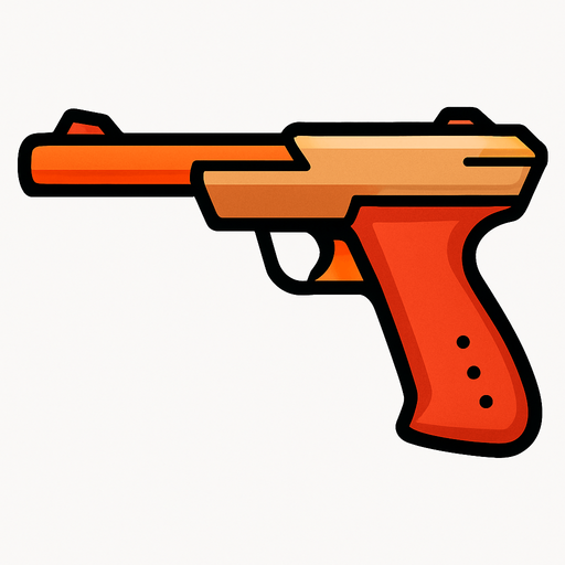 Duck hunter gun.
In-Game asset.  2d.  High contrast.  No shadows