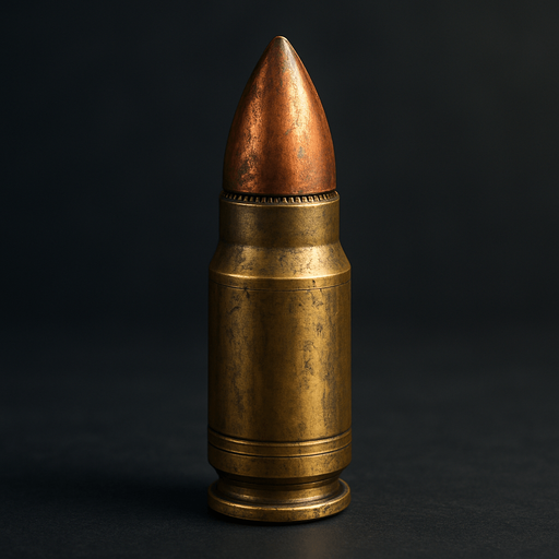 A realistic looking bullet. Add cool details. Please..
Half 3D.