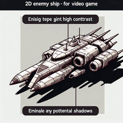 enemy dhip.
Single Game Texture.  In-Game asset.  2d.  Blank background.  High contrast.  No shadows