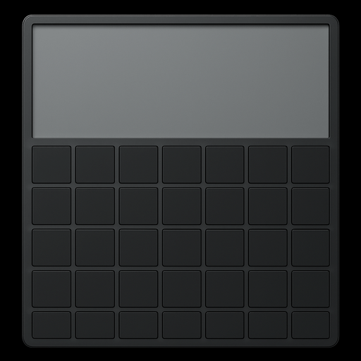 Sildigim yerleri slotsuz açik gri alanla doldur ust buyuk slot kare olsun yani alt alandaki slot sayisini artir 4x8 yap ve tum kareler esit olsun