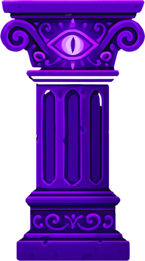 mytic purple column.
In-Game asset.  2d.  High contrast.  No shadows