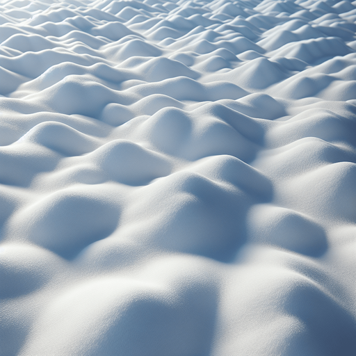 realistic Snowy ground, top view