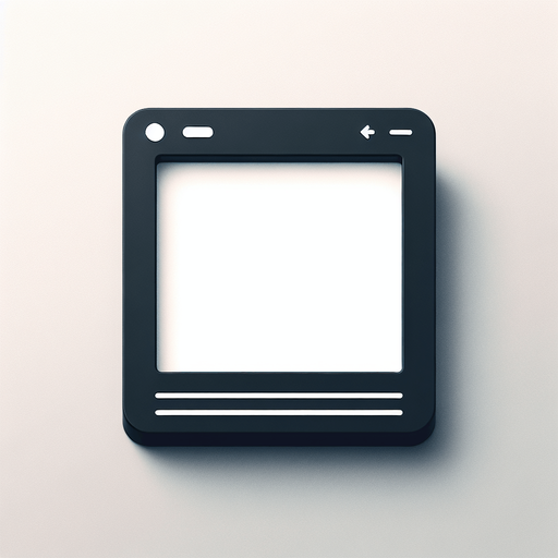 basic rectangular empty black popup.
UI element.