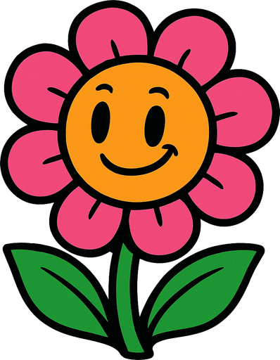 Flower animada.
In-Game asset.  2d.  High contrast.  No shadows