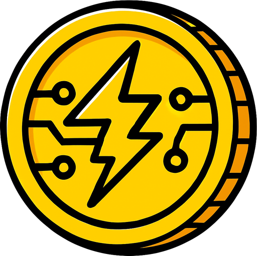 2d electronic visible coin.
In-Game asset.  2d.  High contrast.  No shadows