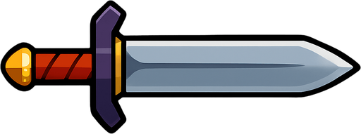 HORIZONTAL BLADE.
In-Game asset.  2d.  High contrast.  No shadows