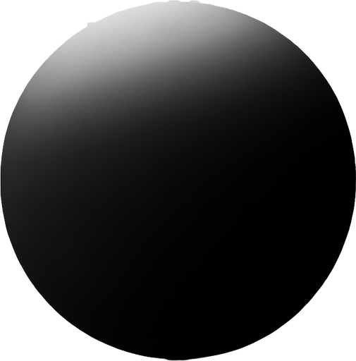 Simple black circle with transparent background