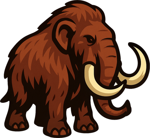 Mammoth.
In-Game asset.  2d.  High contrast.  No shadows
