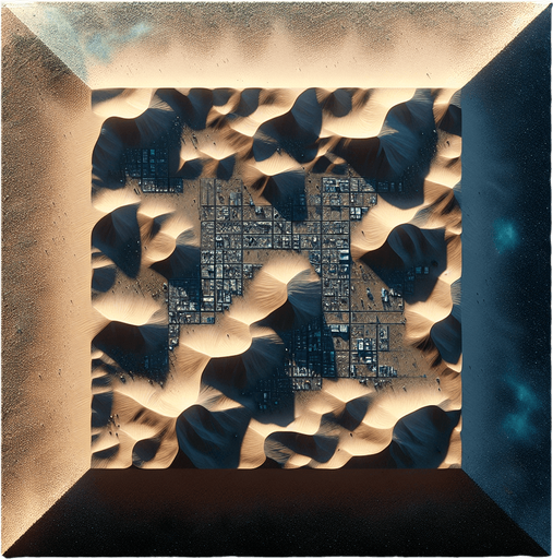 simple straight square light brown soil.
Zenith view. Video game style. High definition.