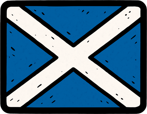 scotland flag.
In-Game asset.  2d.  High contrast.  No shadows