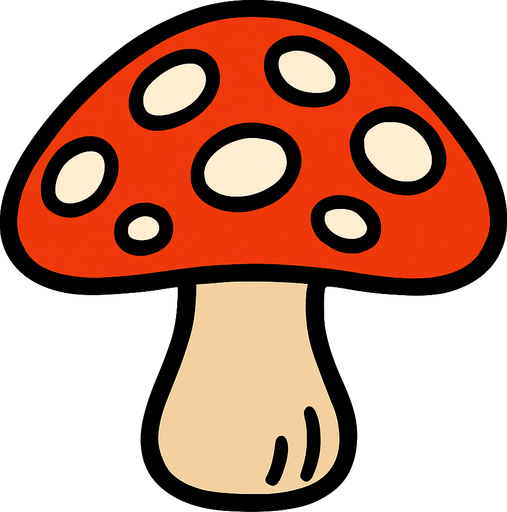 hongo.
In-Game asset.  2d.  High contrast.  No shadows