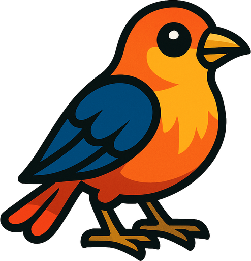 bird.
In-Game asset.  2d.  High contrast.  No shadows