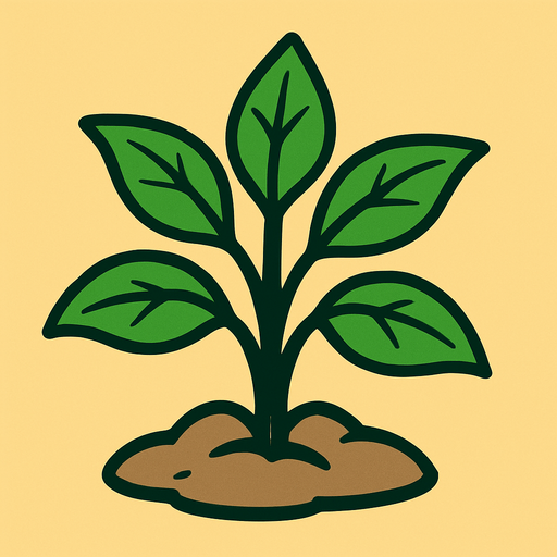 A plant.
In-Game asset.  2d.  High contrast.  No shadows. Very simple