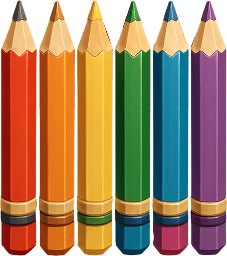 Pack of different pencils.
In-Game asset.  High contrast.  No shadows. 3D